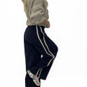pantalone ampio con elastico in vita school